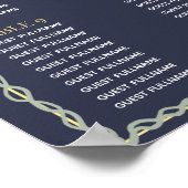 ファンタジー魅惑庭園の結婚式座席表 ポスター (角)