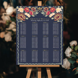 ファンタジー魅惑庭園の結婚式座席表 ポスター