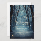 ファンタジー魔法の花嫁シャワー 招待状 (正面/裏面)