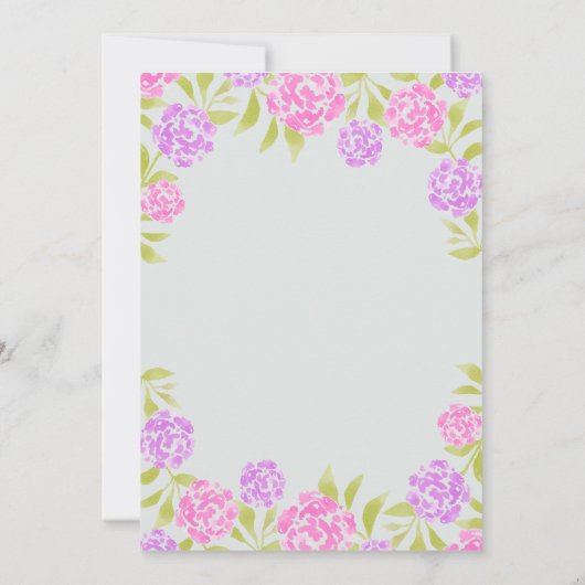 ファンタジー魔法の魔法の結婚森 招待状 (裏面)