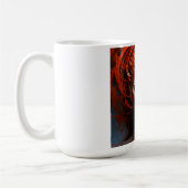 ファンタジー魔法アートの女性 コーヒーマグカップ (左)