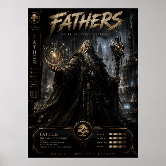 ファンタジー魔法使いパパのポスター ポスター (正面)