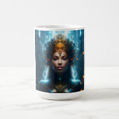 ファンタジー魔法芸術女性 コーヒーマグカップ (中央)