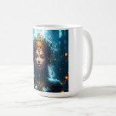ファンタジー魔法芸術女性 コーヒーマグカップ (正面右)