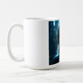 ファンタジー魔法芸術女性 コーヒーマグカップ (左)