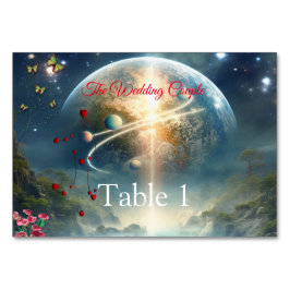 ファンタジー魔法風景デザインカード テーブルナンバー