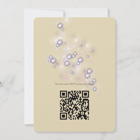 ファンタジー魔法風景デザイン招待状 招待状 (裏面)