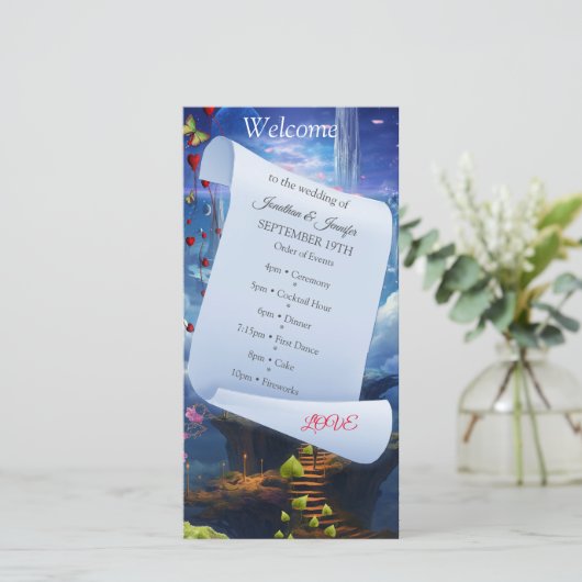 ファンタジー魔法風景デザイン (スタンド正面)