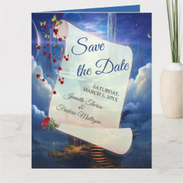 ファンタジー魔法風景デザイン カード