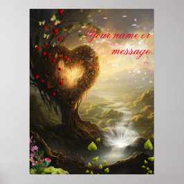 ファンタジー魔法風景デザイン ポスター