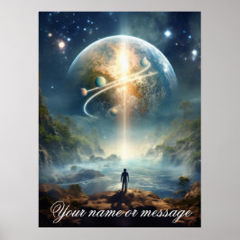 ファンタジー魔法風景デザイン ポスター