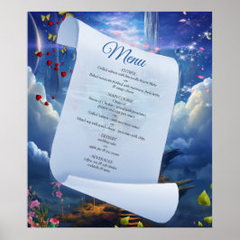 ファンタジー魔法風景デザイン ポスター