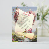 ファンタジー魔法風景デザイン 出欠カード (スタンド正面)