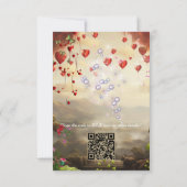 ファンタジー魔法風景デザイン 出欠カード (裏面)