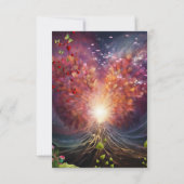 ファンタジー魔法風景デザイン 出欠カード (裏面)