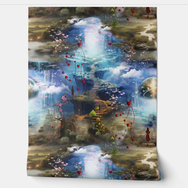 ファンタジー魔法風景デザイン 壁紙 (ほどく)