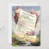 ファンタジー魔法風景デザイン 招待状 (正面)