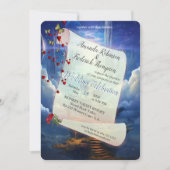 ファンタジー魔法風景デザイン 招待状 (正面)