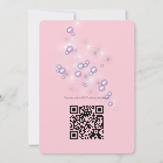 ファンタジー魔法風景デザイン 招待状 (裏面)