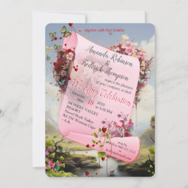 ファンタジー魔法風景デザイン 招待状