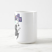 ファンタジー魔法 – 妖精が月に座って星 コーヒーマグカップ (中央)