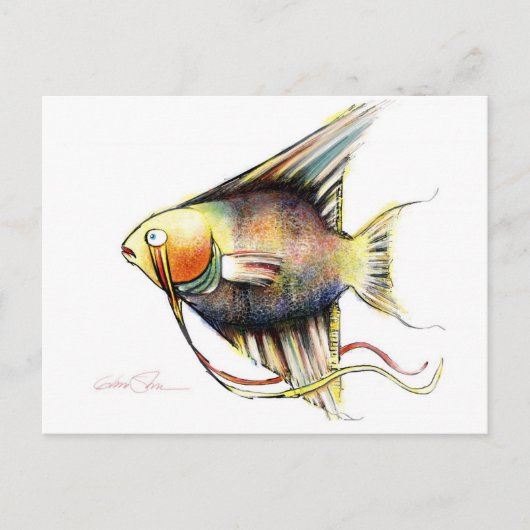 ファンタジー魚：アンジェロのポストカード ポストカード (正面)