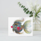 ファンタジー魚:キッシェフィッシュのポストカード ポストカード (スタンド正面)