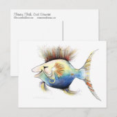ファンタジー魚： Cod Stewart ポストカード (正面/裏面)