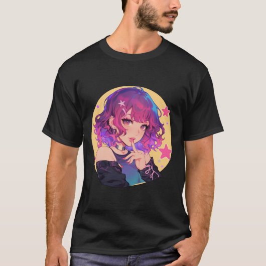 ファンタジー鮮やかガールメンズTシャツ Tシャツ (正面)