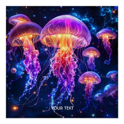 ファンタジー鮮やか可愛い水中世界 ポスター (正面)