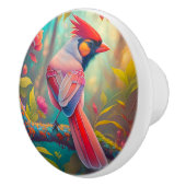 ファンタジー鳥雄(鳥)ショウジョウコウカンチョウ セラミックノブ (右)