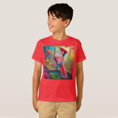 ファンタジー鳥雄(鳥)ショウジョウコウカンチョウ Tシャツ (正面フル)