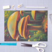 ファンタジー黄色キノコの分離 薄葉紙 (クラフト)