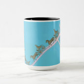 ファンタジー1870馬と乳母車トラバースネオンスカイ マグカップ (中央)