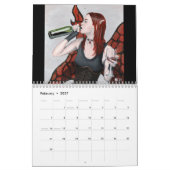 ファンタジー2021年カレンダー カレンダー (2月 2027)