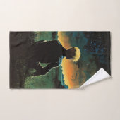 ファンタジー70sアート | 草原の男 バスタオルセット (ハンドタオル)