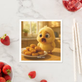ファンタジー かわいいチキンナゲット ベイビー スタンダードカクテルナプキン (インサイチュ)