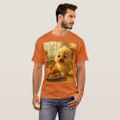 ファンタジー かわいいチキンナゲット ベイビー Tシャツ (正面フル)