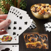 ファンタジー かわいい犬 ホットドッグ トランプ (インサイチュ)