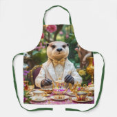 ファンタジー かわいい カワウソ ティーパーティー エプロン (正面)