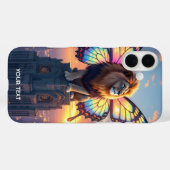 ファンタジー かわいい ライオン 蝶 羽根 Case-Mate iPhoneケース (裏面 (横))