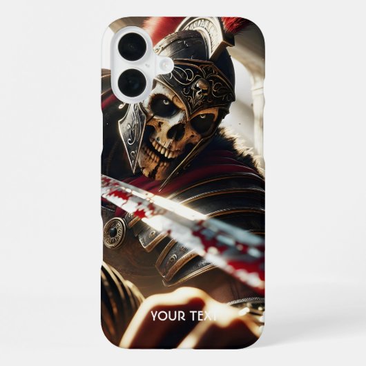 ファンタジー かわいい 戦士 古代の鎧 iPhoneケース (裏面)