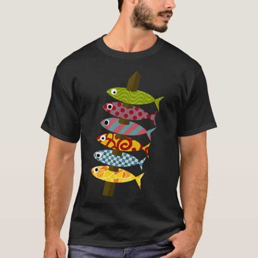 ファンタジー・イワシのツバ吐き Tシャツ (正面)