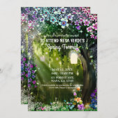 ファンタジー・ウッドランド・エンchanted Forest フラワーズ 発表会 招待状 (正面/裏面)