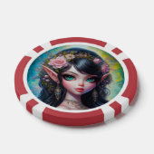 ファンタジー・エルフの女性 ポーカーチップ (シングル)
