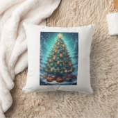 ファンタジー クリスマスツリー クッション (ブランケット)