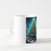 ファンタジー クリスマスツリー コーヒーマグカップ (正面左)