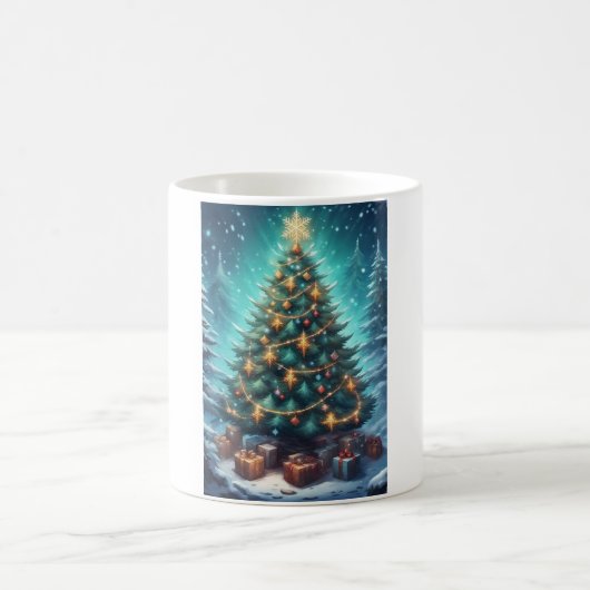 ファンタジー クリスマスツリー コーヒーマグカップ (中央)
