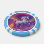 ファンタジー グリッター レインボー ユニコーン 宇宙雲 ポーカーチップ (シングル)