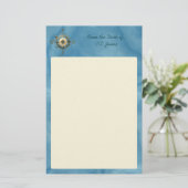 ファンタジー（ケルト）コンパスデザイン 便箋 (スタンド正面)